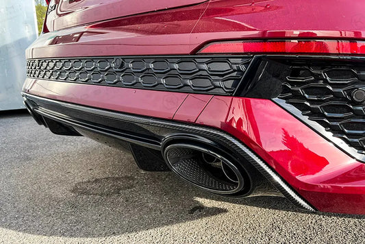 Audi RS3 (2021-ongoing) Rear Center Diffuser Trim - Carbon Fibre - TMC Motorsport