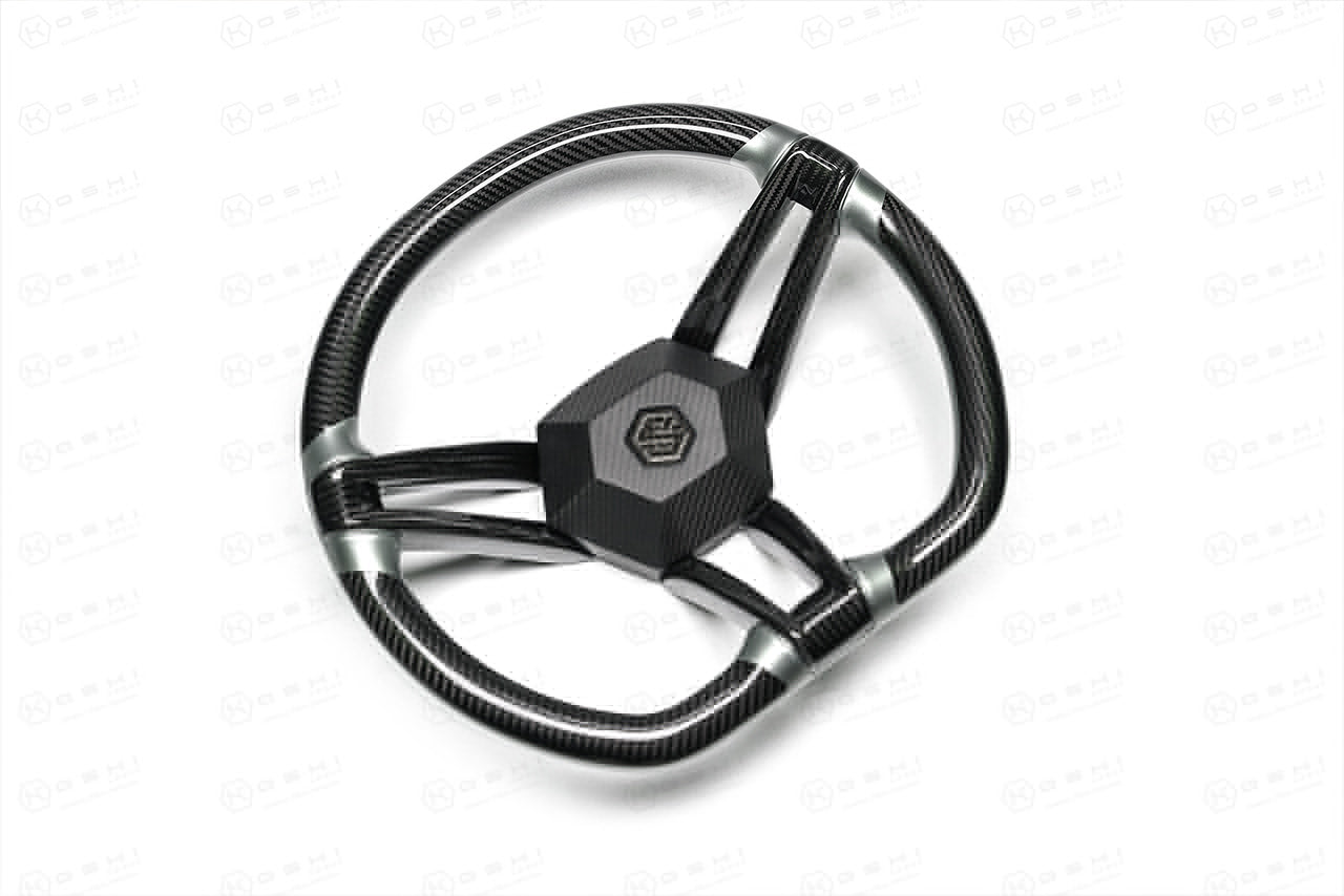 Carbon Fiber 3-Spoke Steering Wheel – KOSHI Design - Carbon Fibre