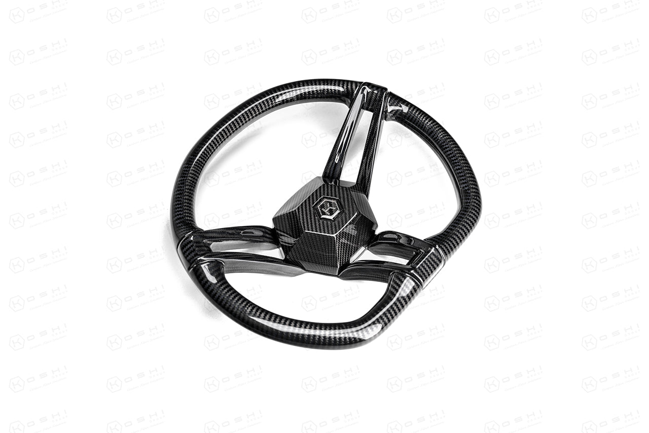 Carbon Fiber 3-Spoke Steering Wheel – KOSHI Design - Carbon Fibre