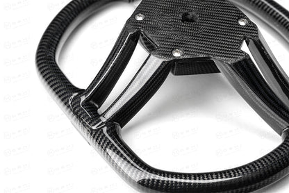 Carbon Fiber 3-Spoke Steering Wheel – KOSHI Design - Carbon Fibre