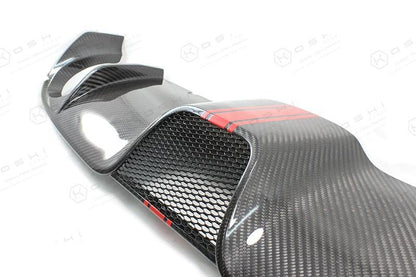 Abarth 500 Double Exhaust Diffuser - Carbon Fibre - Abarth Tuning