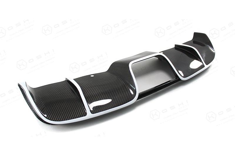 Abarth 500 / 595 / 695 Central Exhaust Diffuser - Carbon Fibre - Abarth Tuning