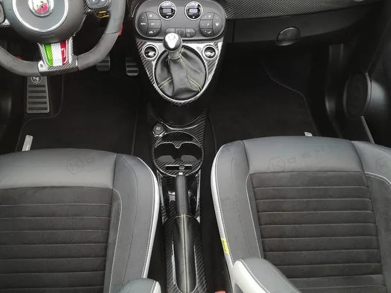 Abarth 595 2016> Central Tunnel - Carbon Fibre - TMC Motorsport