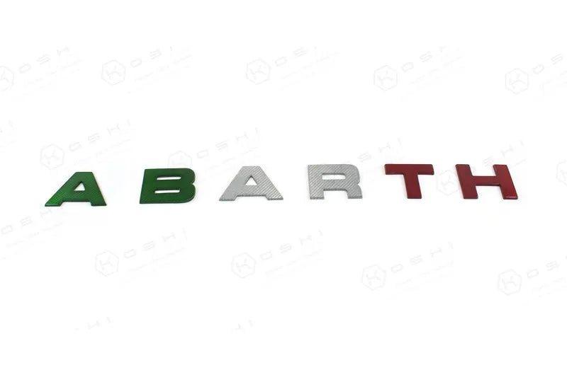 Abarth 595 2016 > Front Letters - Carbon Fibre - Abarth Tuning