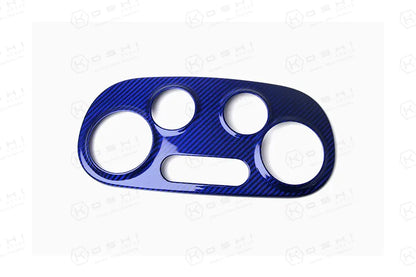 Abarth Fiat 500 AC Climate Control Cover - Carbon Fibre - TMC Motorsport