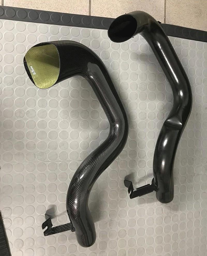 Alfa Romeo 4C Exhaust Manifold Cooling Duct - Carbon Fibre - TMC Motorsport