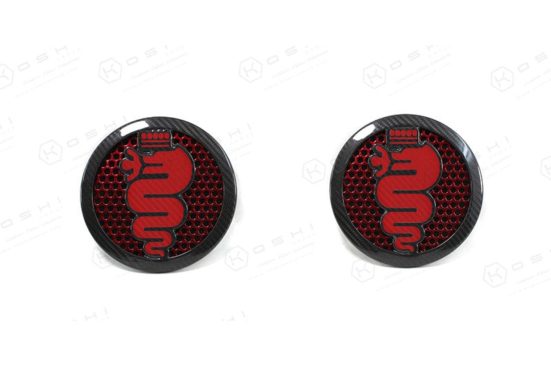 Alfa Romeo 4C Internal Speaker Grille Covers (Available Upon Request) - Carbon Fibre