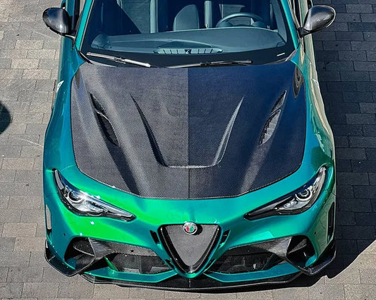 Alfa Romeo Giulia QV EXTREME Hood - Carbon Fibre