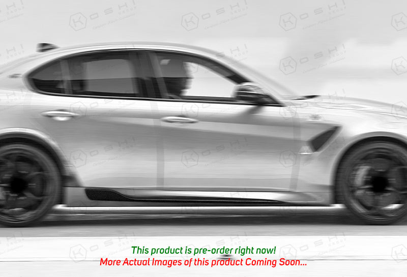 Alfa Romeo Giulia QV Racing Style Side Skirts - Carbon Fibre - TMC Motorsport
