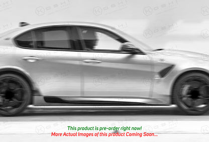 Alfa Romeo Giulia QV Racing Style Side Skirts - Carbon Fibre - TMC Motorsport