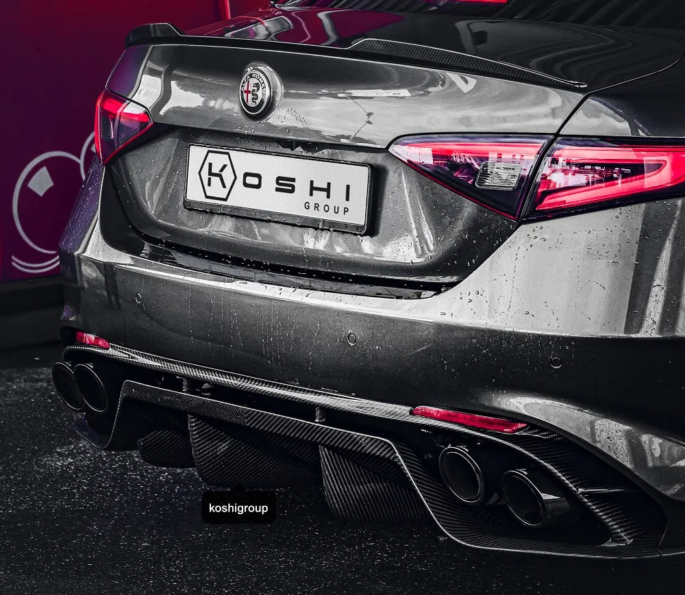 Alfa Romeo Giulia QV Rear Diffuser - Carbon Fibre - TMC Motorsport