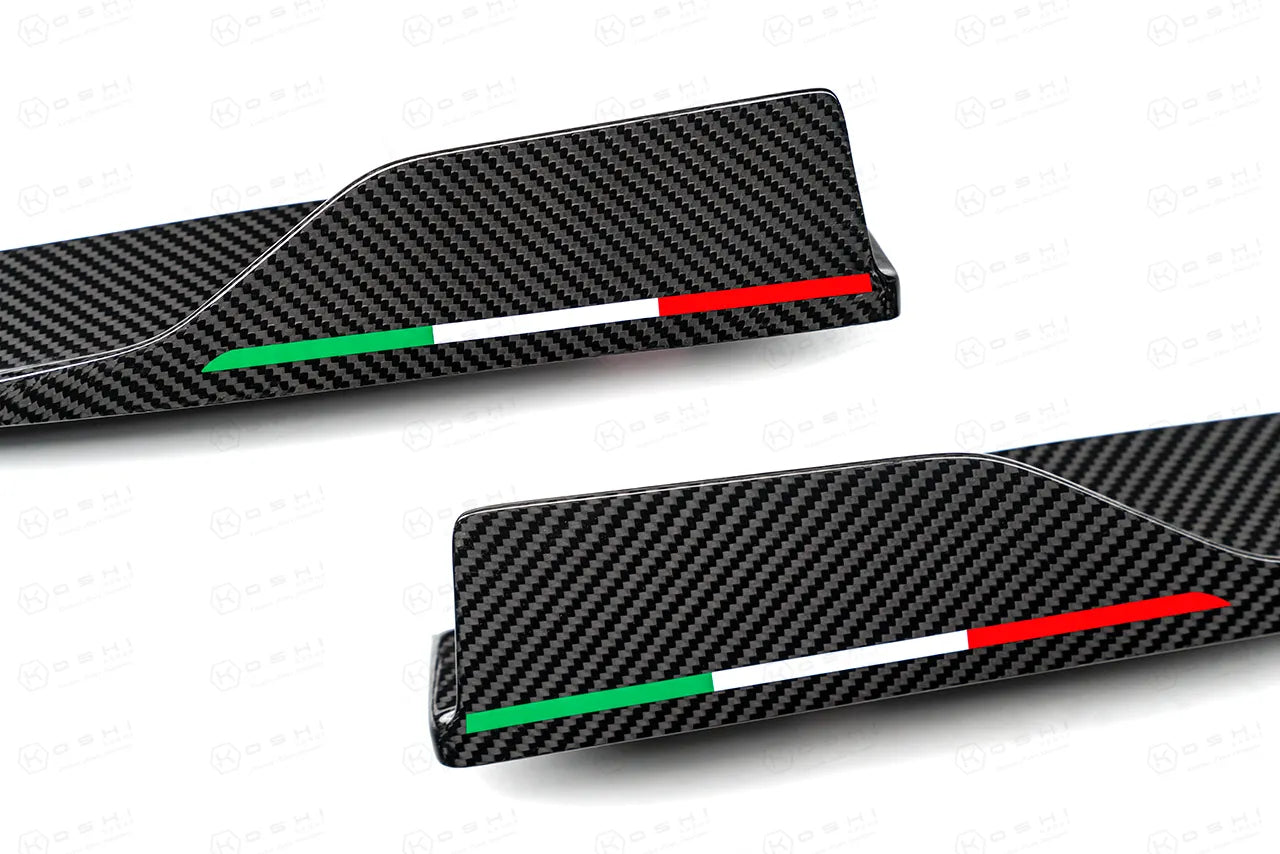 Alfa Romeo Giulia QV Shark Fin Side Skirts - Carbon Fibre - Koshi Group Store