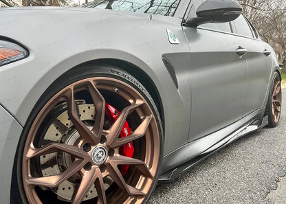 Alfa Romeo Giulia QV Shark Fin Side Skirts - Carbon Fibre - Koshi Group Store