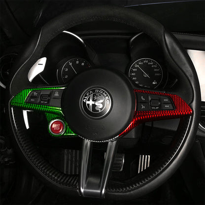 Alfa Romeo Giulia QV / Stelvio QV Steering Wheel Trim - Carbon Fibre