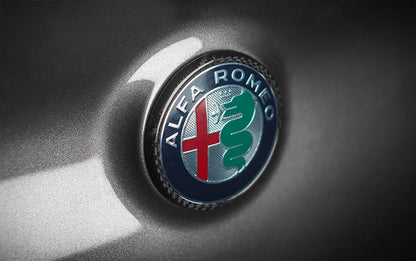 Alfa Romeo Giulia Rear Logo Frame - Carbon Fibre - TMC Motorsport