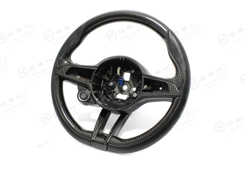 Alfa Romeo Giulia QV / Stelvio QV Steering Wheel Lower Part Cover - Carbon Fibre - TMC Motorsport