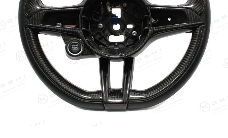 Alfa Romeo Giulia QV / Stelvio QV Steering Wheel Lower Part Cover - Carbon Fibre - TMC Motorsport