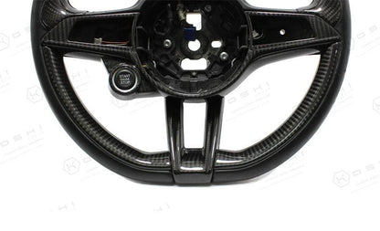 Alfa Romeo Giulia QV / Stelvio QV Steering Wheel Lower Part Cover - Carbon Fibre - TMC Motorsport