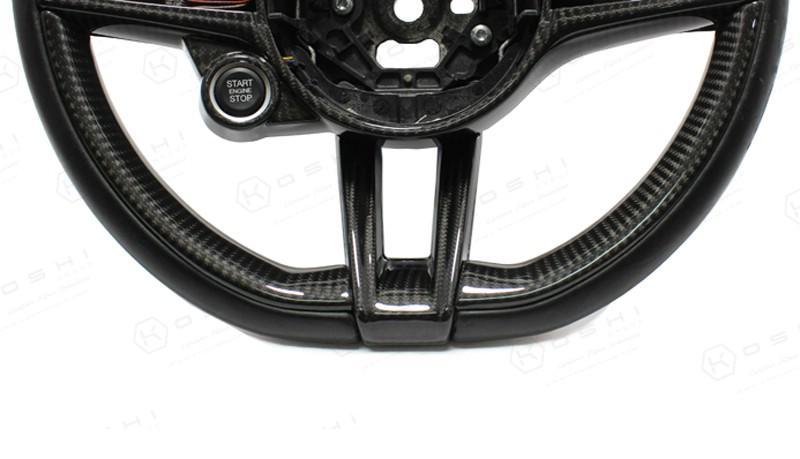 Alfa Romeo Giulia / Stelvio Steering Wheel Sides Cover - Carbon Fibre - TMC Motorsport