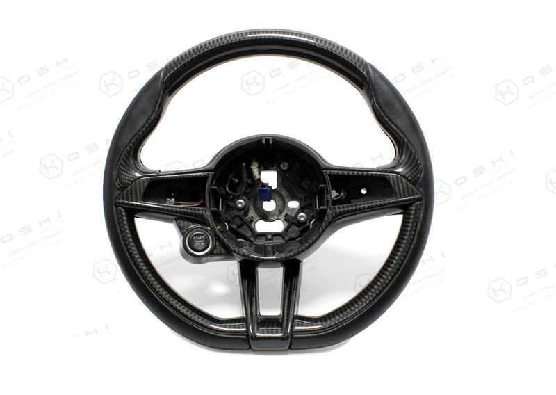 Alfa Romeo Giulia QV / Stelvio QV Steering Wheel Trim - Carbon Fibre - TMC Motorsport