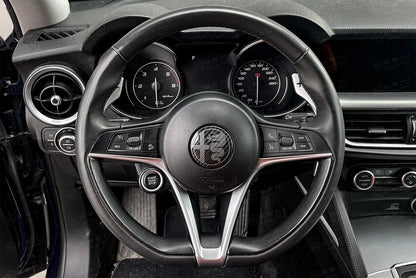 Alfa Romeo Giulia / Stelvio Steering Wheel Badge Logo Cover - Carbon Fibre - TMC Motorsport