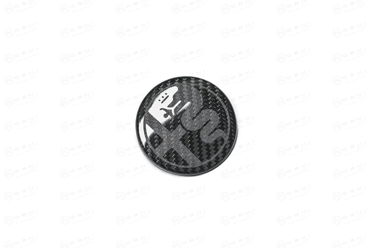 Alfa Romeo Giulia / Stelvio Steering Wheel Badge Logo Cover - Carbon Fibre