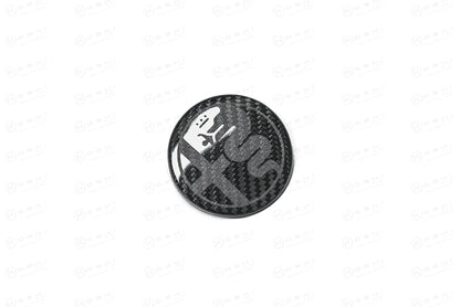 Alfa Romeo Giulia / Stelvio Steering Wheel Badge Logo Cover - Carbon Fibre