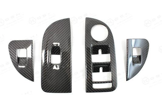 Alfa Romeo Giulia Window Switch Control Cover - Carbon Fibre - TMC Motorsport