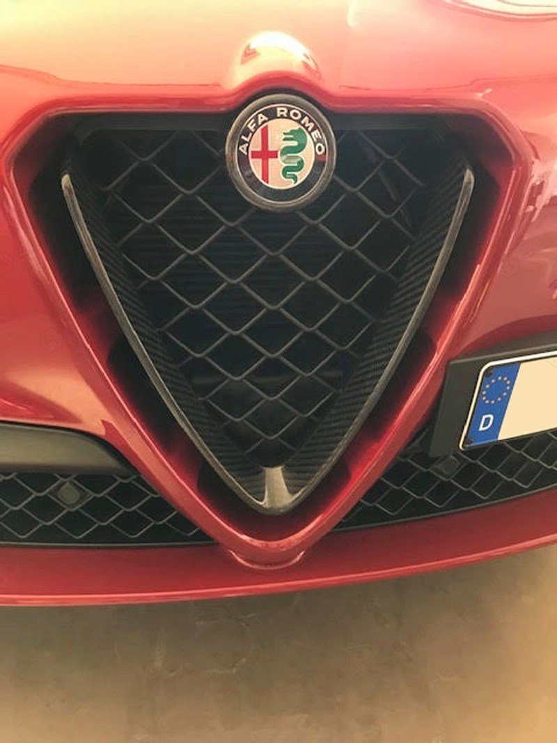 Alfa Romeo Stelvio QV Front Grille Cover - Carbon Fibre - TMC Motorsport