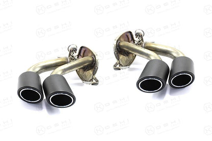 Alfa Romeo Giulia QV / Stelvio QV Exhaust Pipes - Carbon Fibre - TMC Motorsport