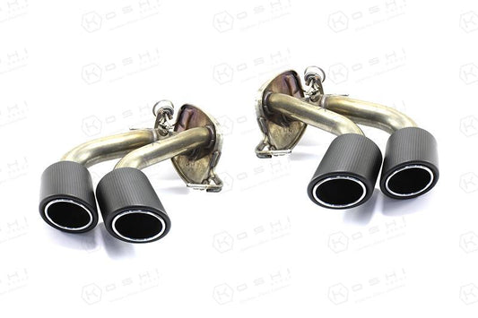 Alfa Romeo Giulia QV / Stelvio QV Exhaust Pipes - Carbon Fibre - TMC Motorsport