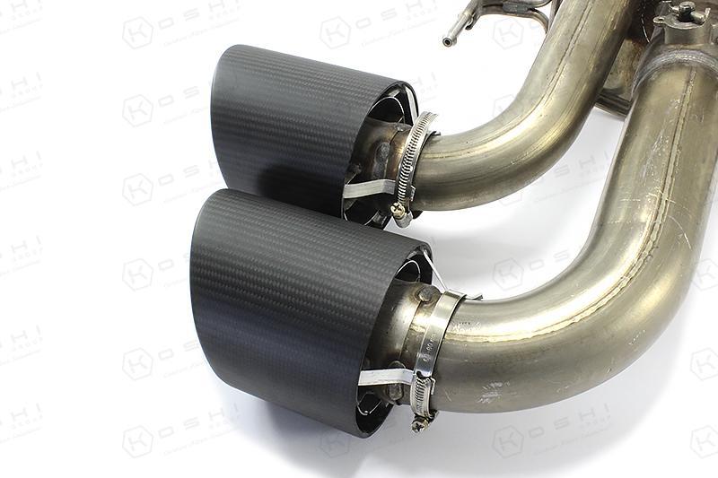 Alfa Romeo Giulia QV / Stelvio QV Exhaust Pipes - Carbon Fibre - TMC Motorsport