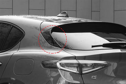 Alfa Romeo Stelvio Rear Window Triangle Side Trim Cover - Carbon Fibre - TMC Motorsport