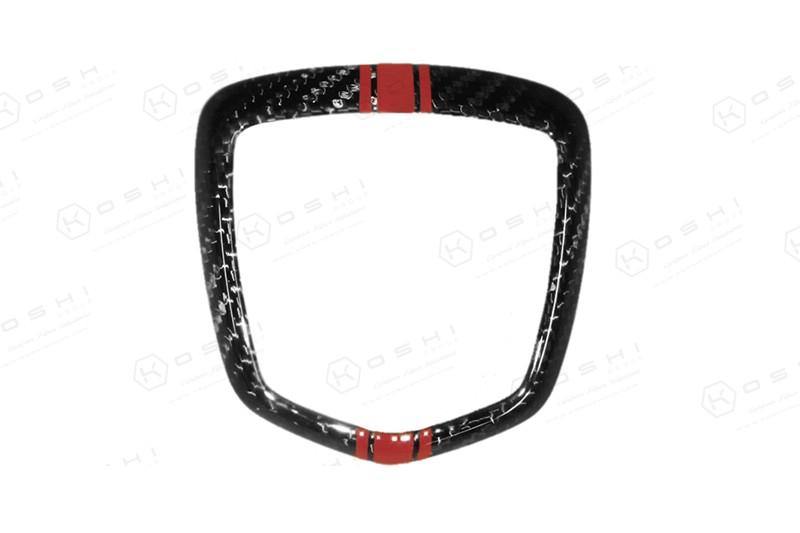 Abarth 500 / 595 / 695 Rear Logo Frame - Carbon Fibre - Abarth Tuning