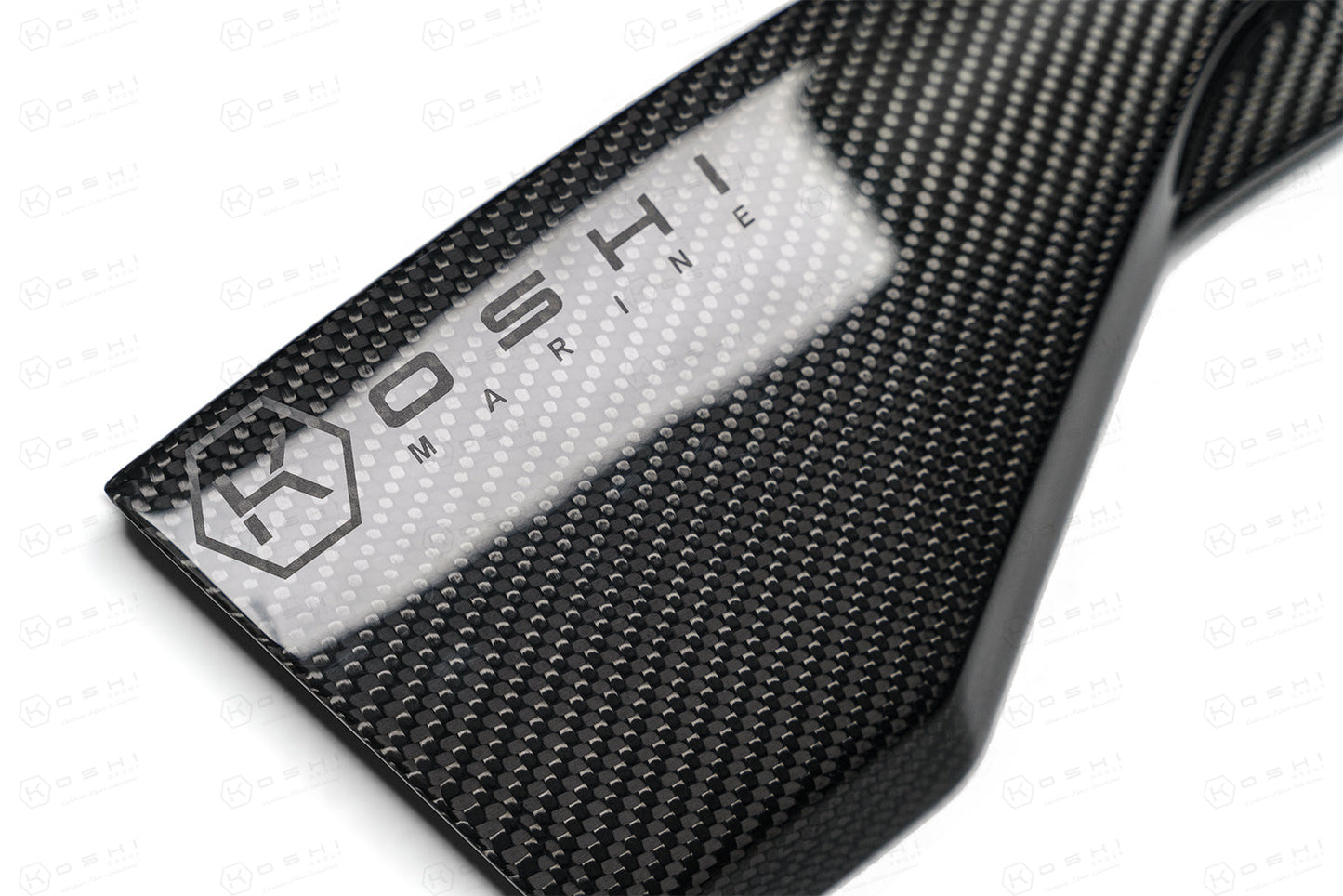 Carbon Fiber Engine Air Scoops for Mercury V8 Outboard, 500R, 450R, 300R, 300 VERADO - Carbon Fibre