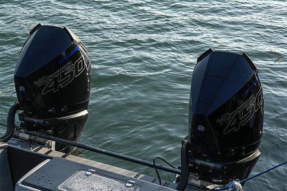 Carbon Fiber Engine Air Scoops for Mercury V8 Outboard, 500R, 450R, 300R, 300 VERADO - Carbon Fibre