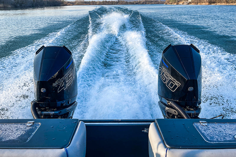 Carbon Fiber Engine Air Scoops for Mercury V8 Outboard, 500R, 450R, 300R, 300 VERADO - Carbon Fibre