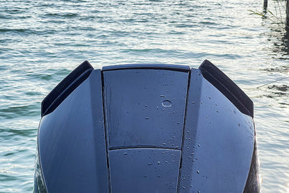 Carbon Fiber Engine Air Scoops for Mercury V8 Outboard, 500R, 450R, 300R, 300 VERADO - Carbon Fibre