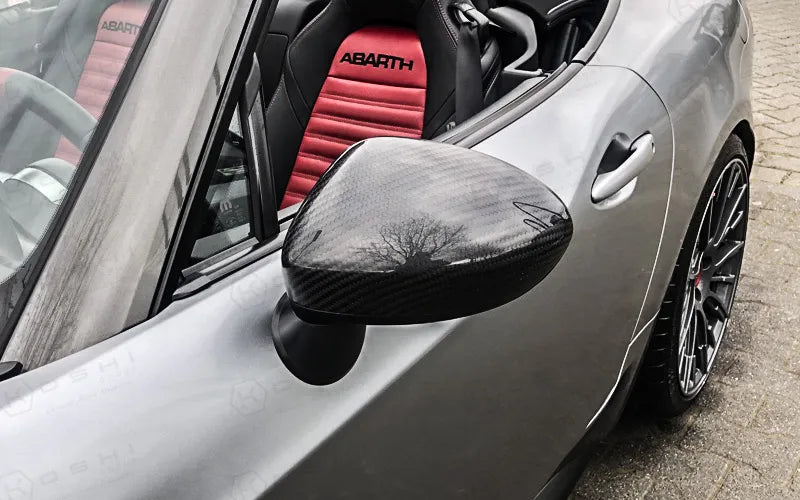 Fiat/Abarth 124 Mirror Caps - Carbon Fibre - TMC Motorsport