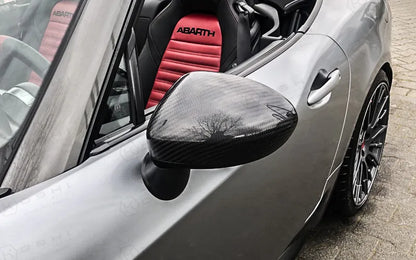Fiat/Abarth 124 Mirror Caps - Carbon Fibre - TMC Motorsport