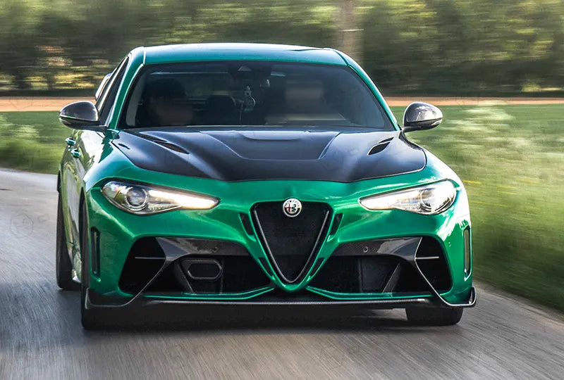 Alfa Romeo Giulia GTAm Style Front Bumper - Carbon Fibre - TMC Motorsport