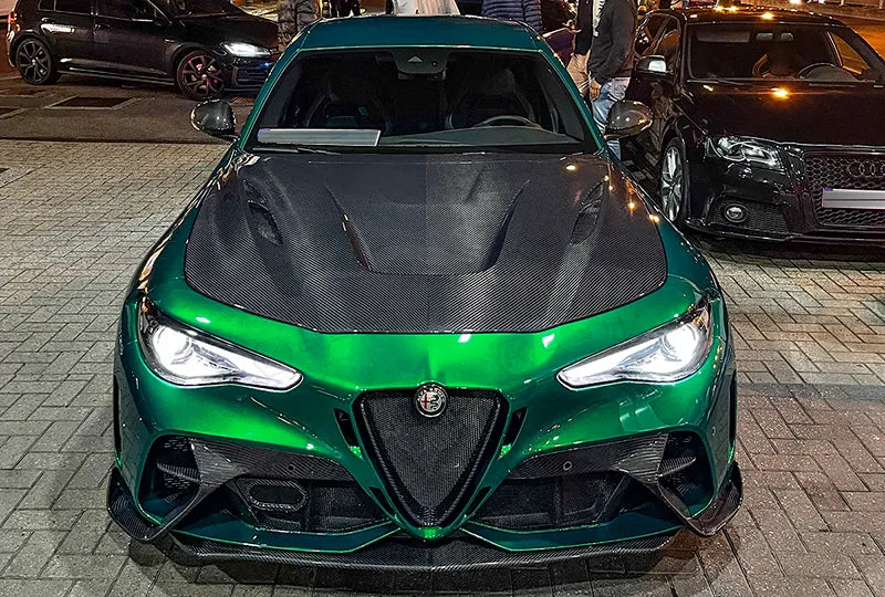 Alfa Romeo Giulia GTAm Style Front Bumper - Carbon Fibre - TMC Motorsport
