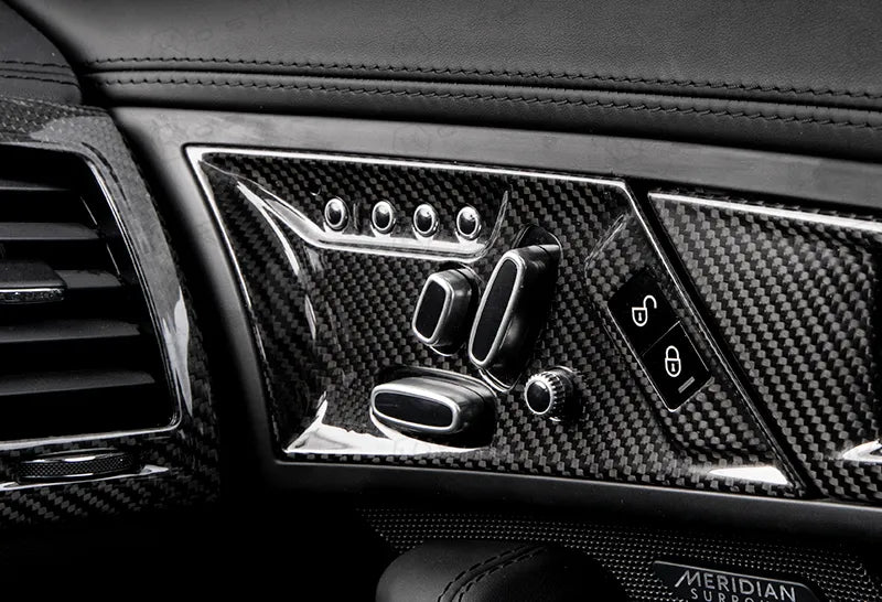 Jaguar F-Type Seat Adjustment Cover - Carbon Fibre