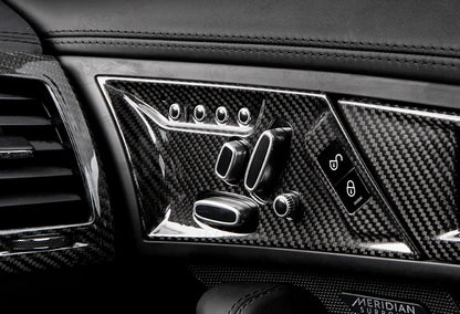 Jaguar F-Type Seat Adjustment Cover - Carbon Fibre