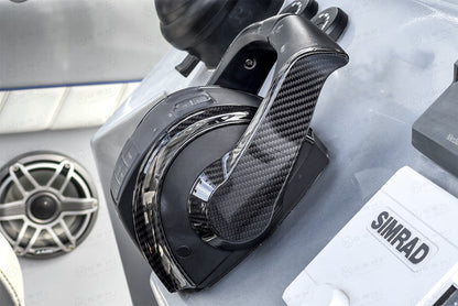 Mercury DTS Dual Handle Electronic Remote Control Throttle Cover - Carbon Fibre