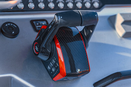 Mercury Next Gen DTS Multi-Engine Control Throttle Cover - Carbon Fibre