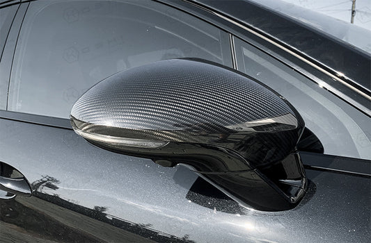 Porsche 971 Panamera 2017-ongoing Mirror Caps - Carbon Fibre
