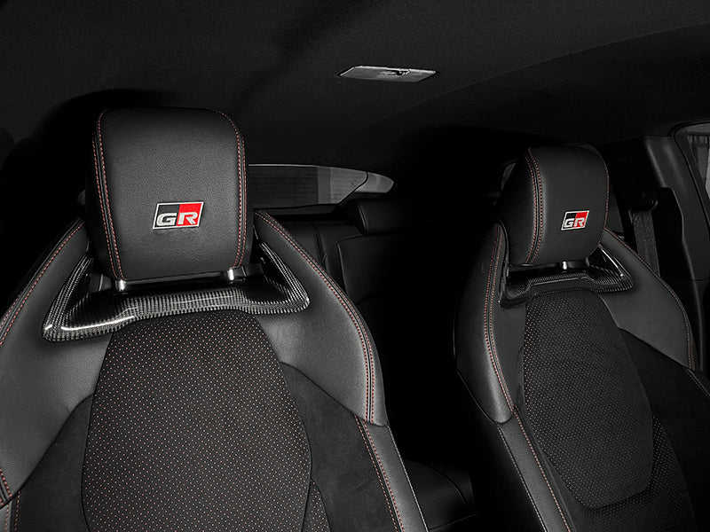 Toyota GR Yaris Headrest Inserts - Carbon Fibre - TMC Motorsport