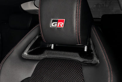 Toyota GR Yaris Headrest Inserts - Carbon Fibre - TMC Motorsport