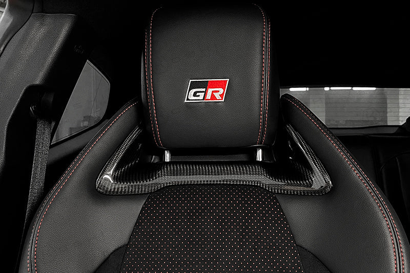 Toyota GR Yaris Headrest Inserts - Carbon Fibre - TMC Motorsport
